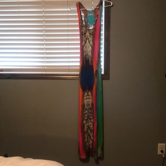 Long multi coloured maxi dress - Picture 2 of 3